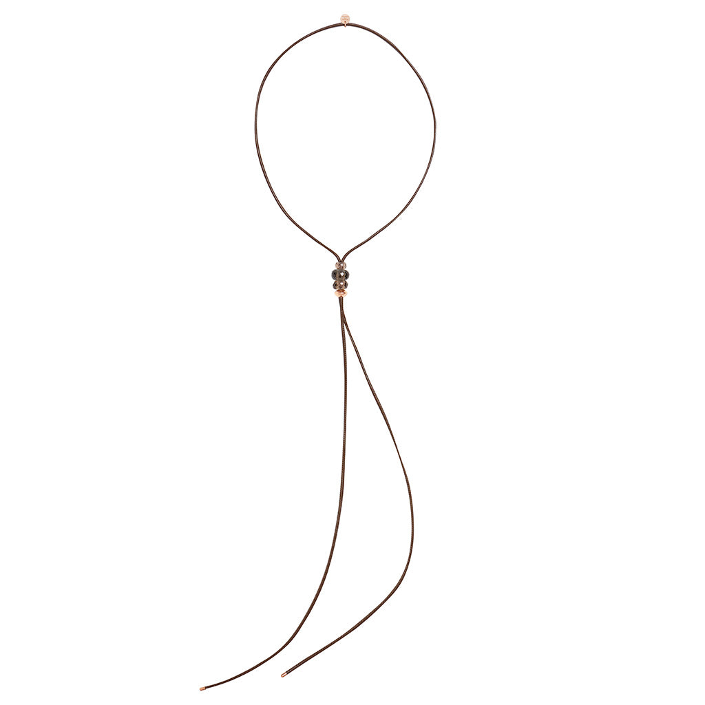 ANNY TRIO KETTE RAUCHQUARZ schoko