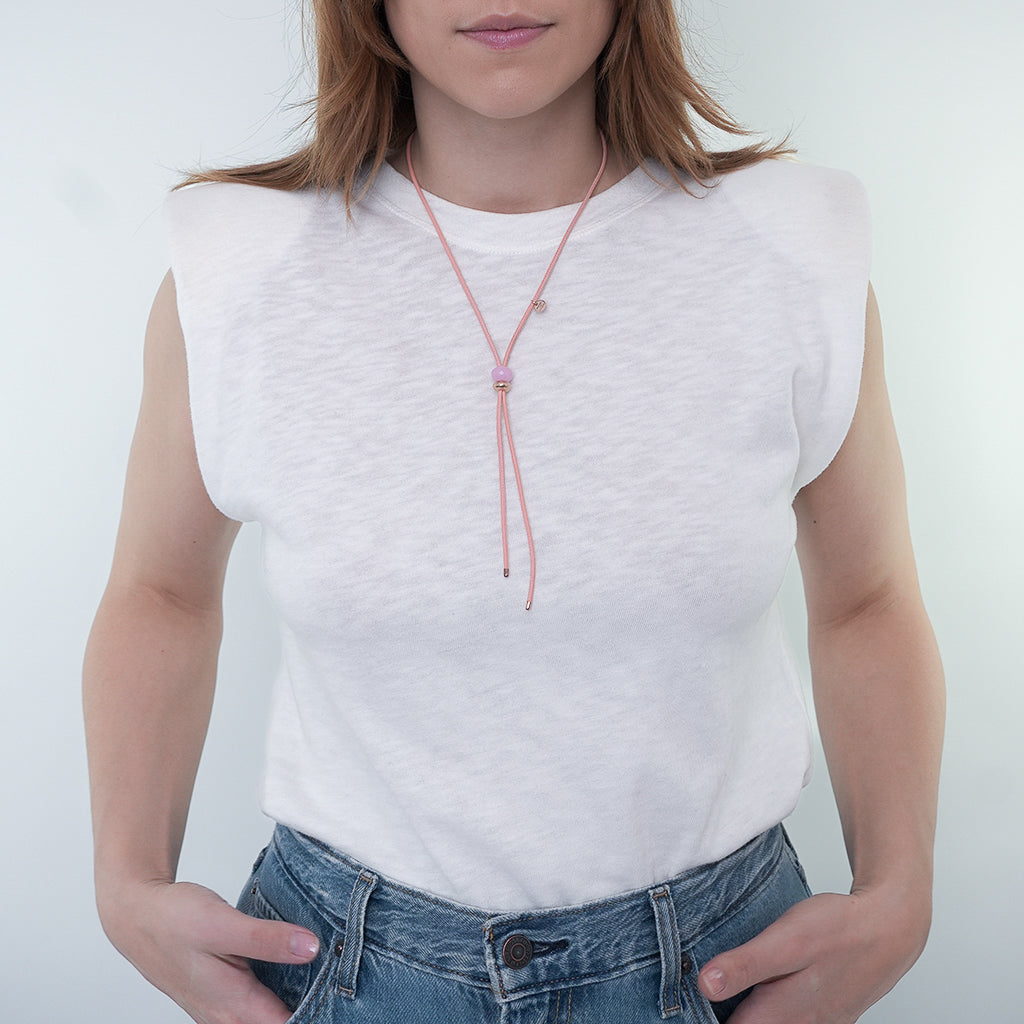 ANNY KETTE KURZ EDELSTEIN Rosenquarz