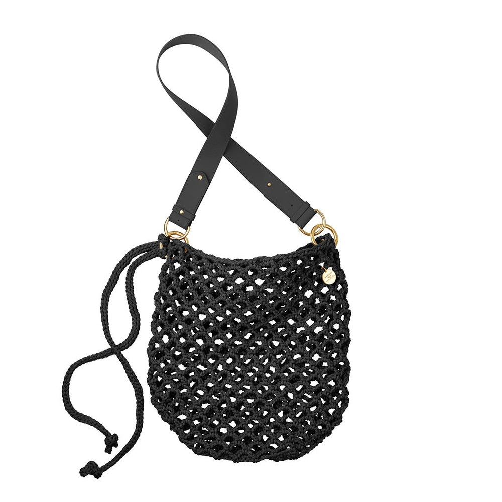 BRENDA HÄKELTASCHE CROSSBODY SCHWARZ