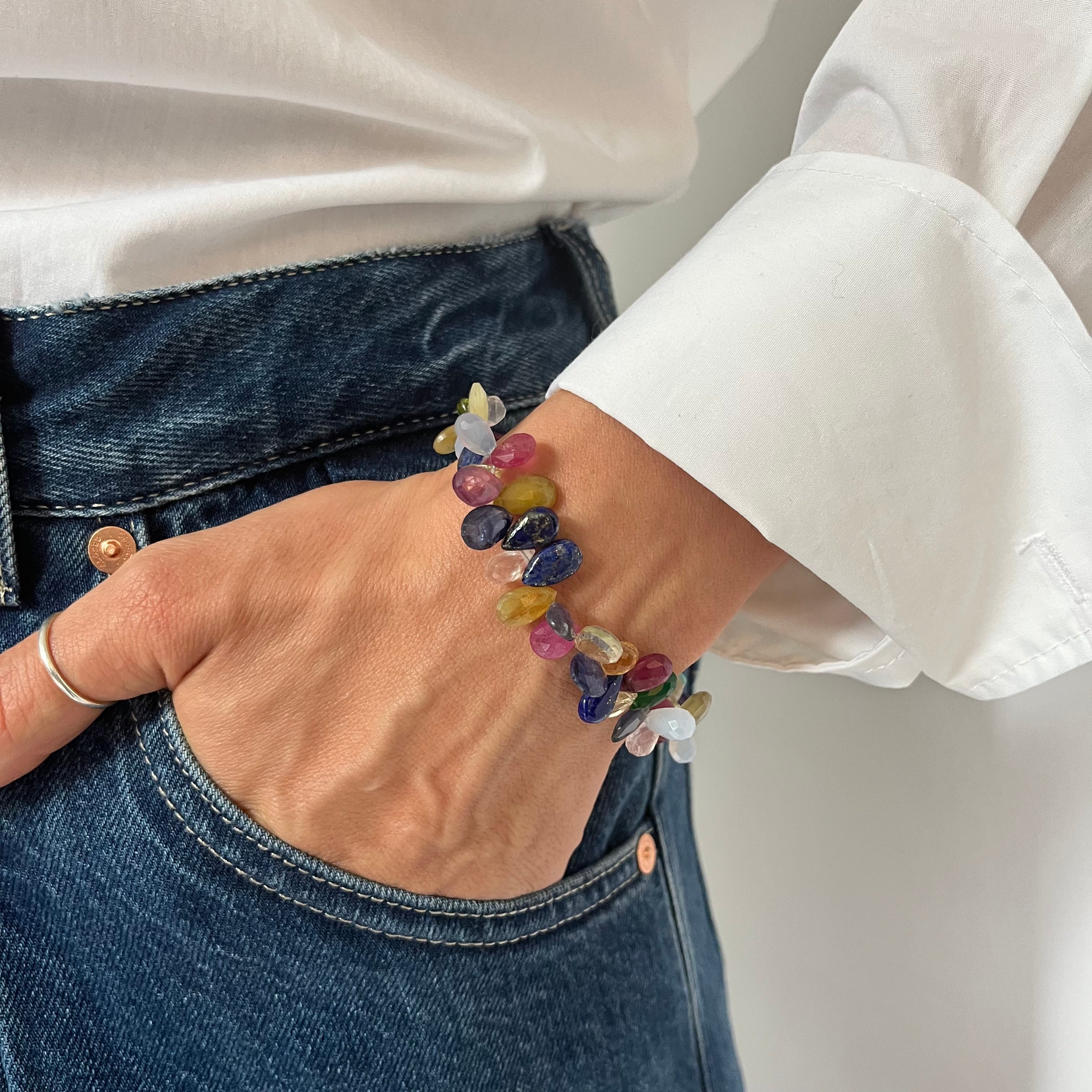 CALISTA ARMBAND EDELSTEINE multicolour