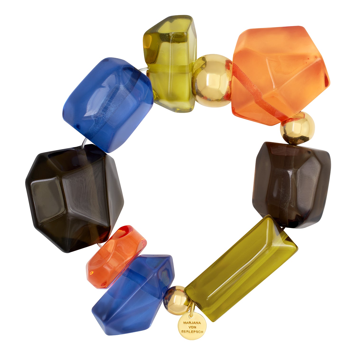 CLARE RESINA ARMBAND ORANGE AZUR