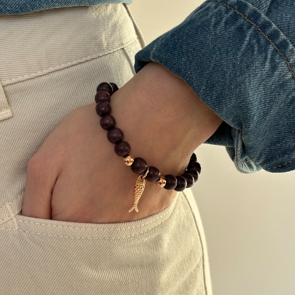 ELSA ARMBAND FISCH SCHOKO