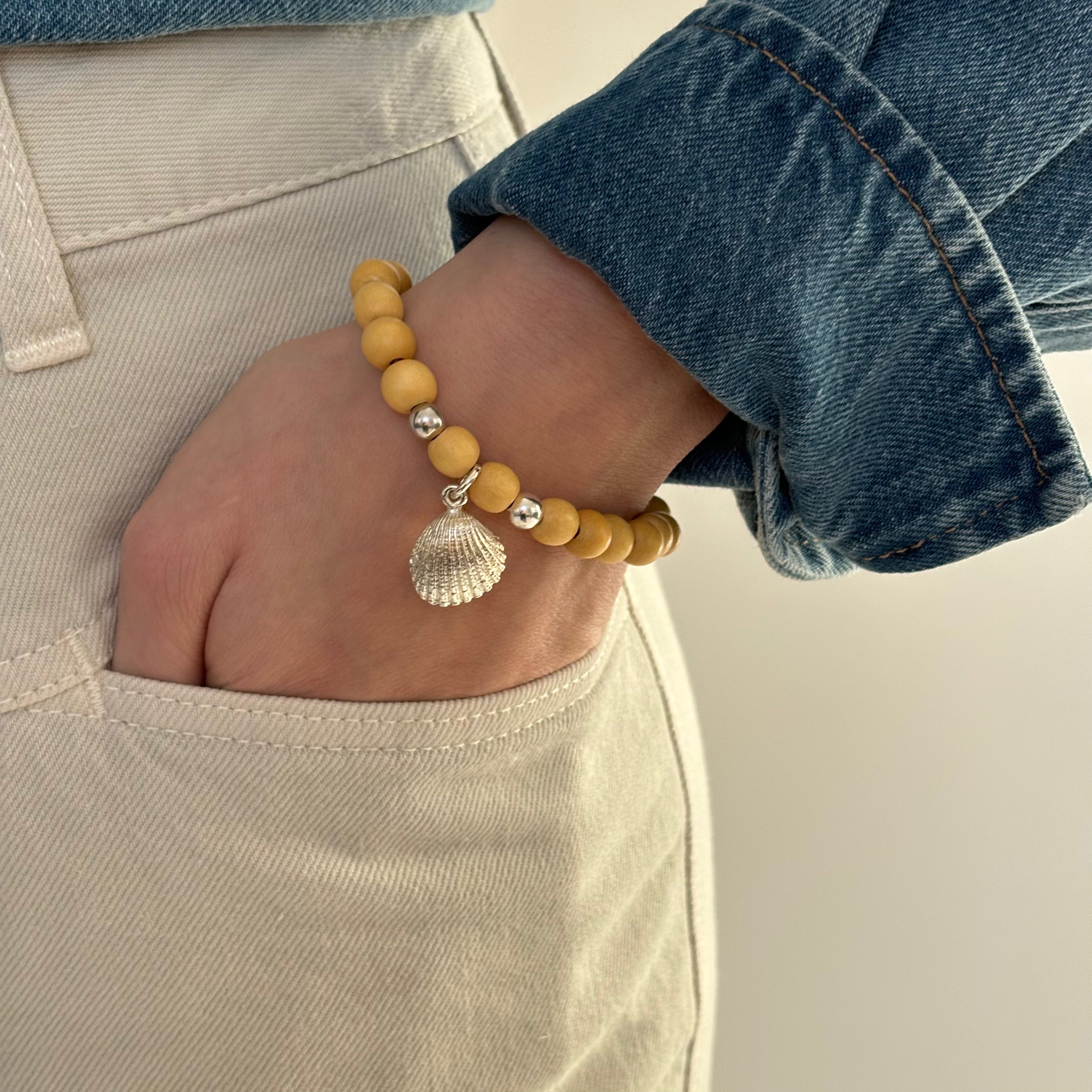 ELSA ARMBAND MUSCHEL VANILLE