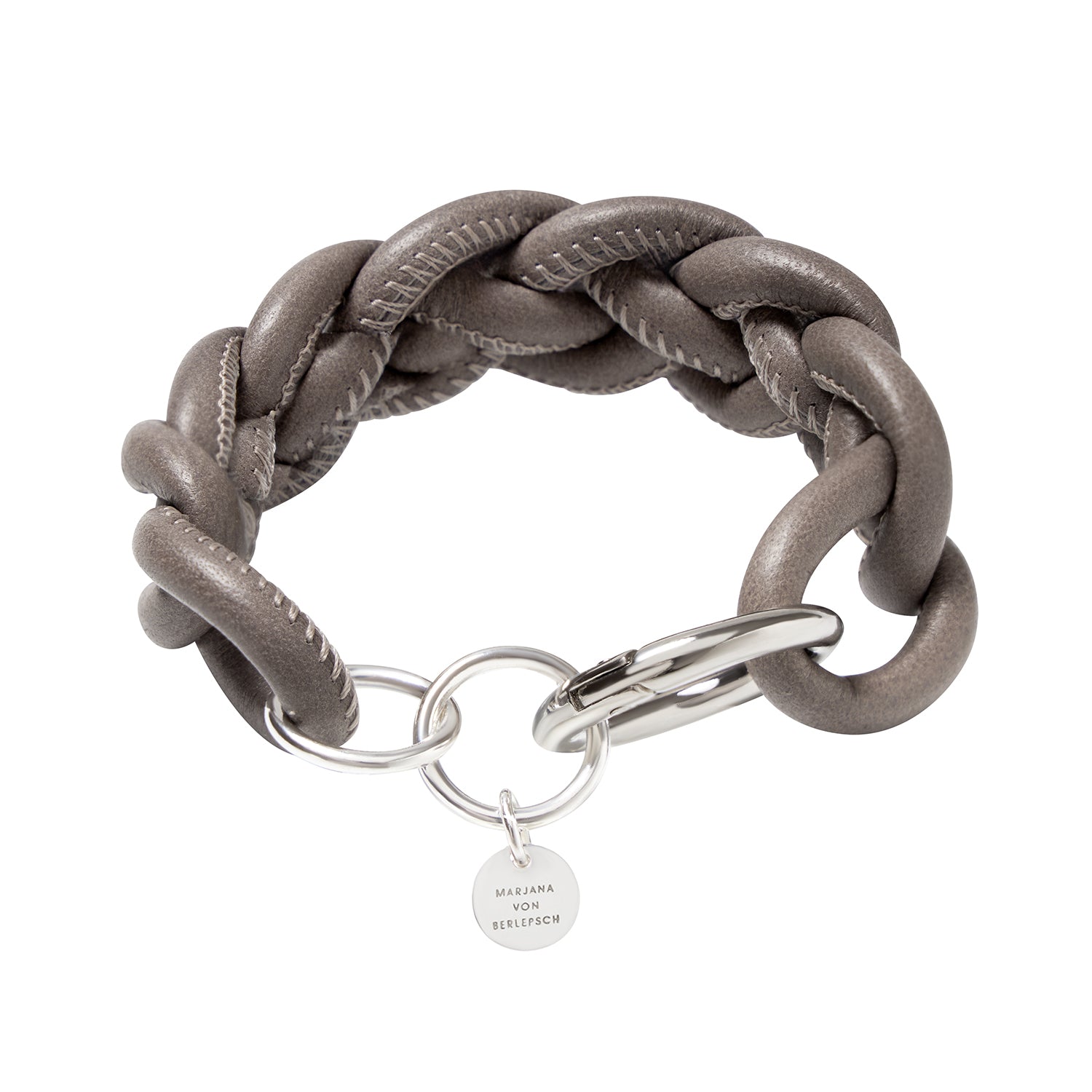 MANON LEDERARMBAND grau