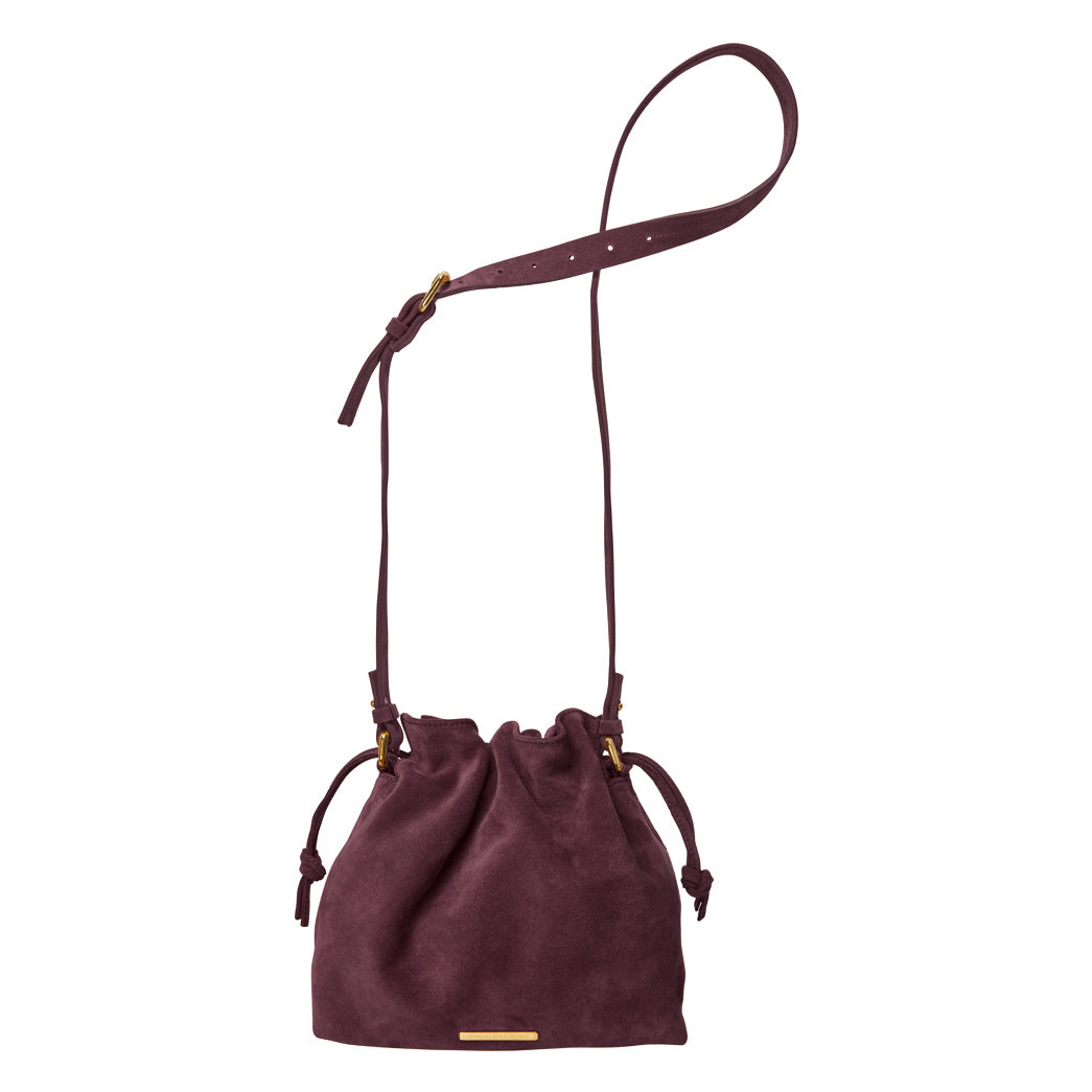 MAUD TASCHE bordeaux suede