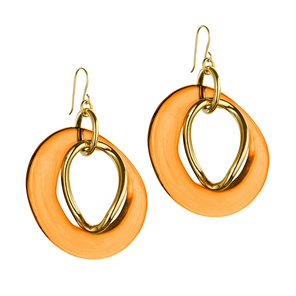 SPARKLE OHRRINGE ORANGE