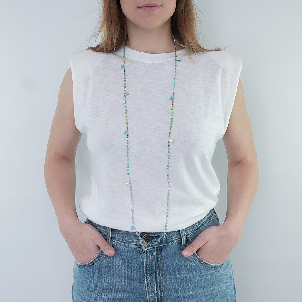 MAGIC EDELSTEIN KETTE AQUA