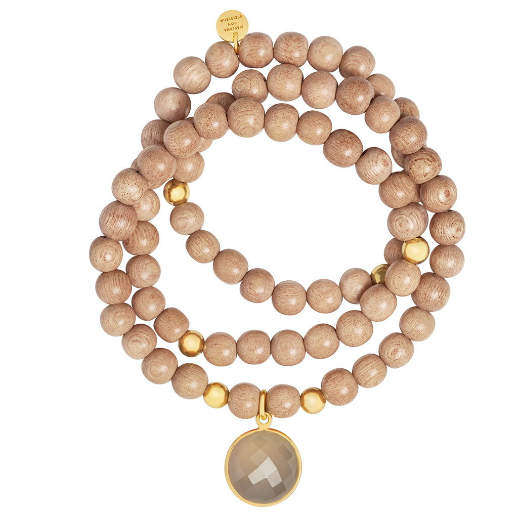 PINUS ARMBAND ROSENHOLZ GRAUER MONDSTEIN