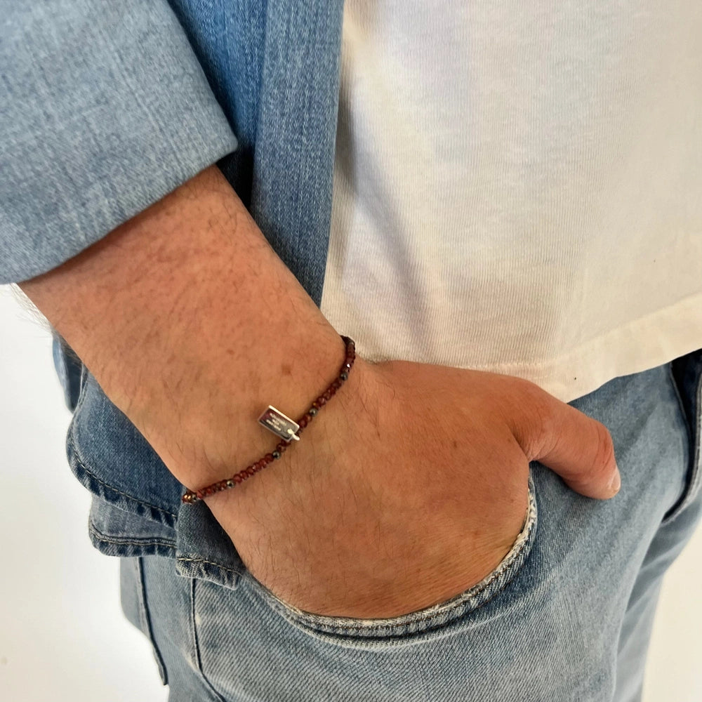 TILA ARMBAND SAPHIR MEN RUBIN