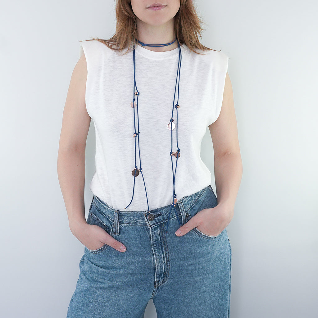 TONJA KETTE PLÄTTCHEN azur