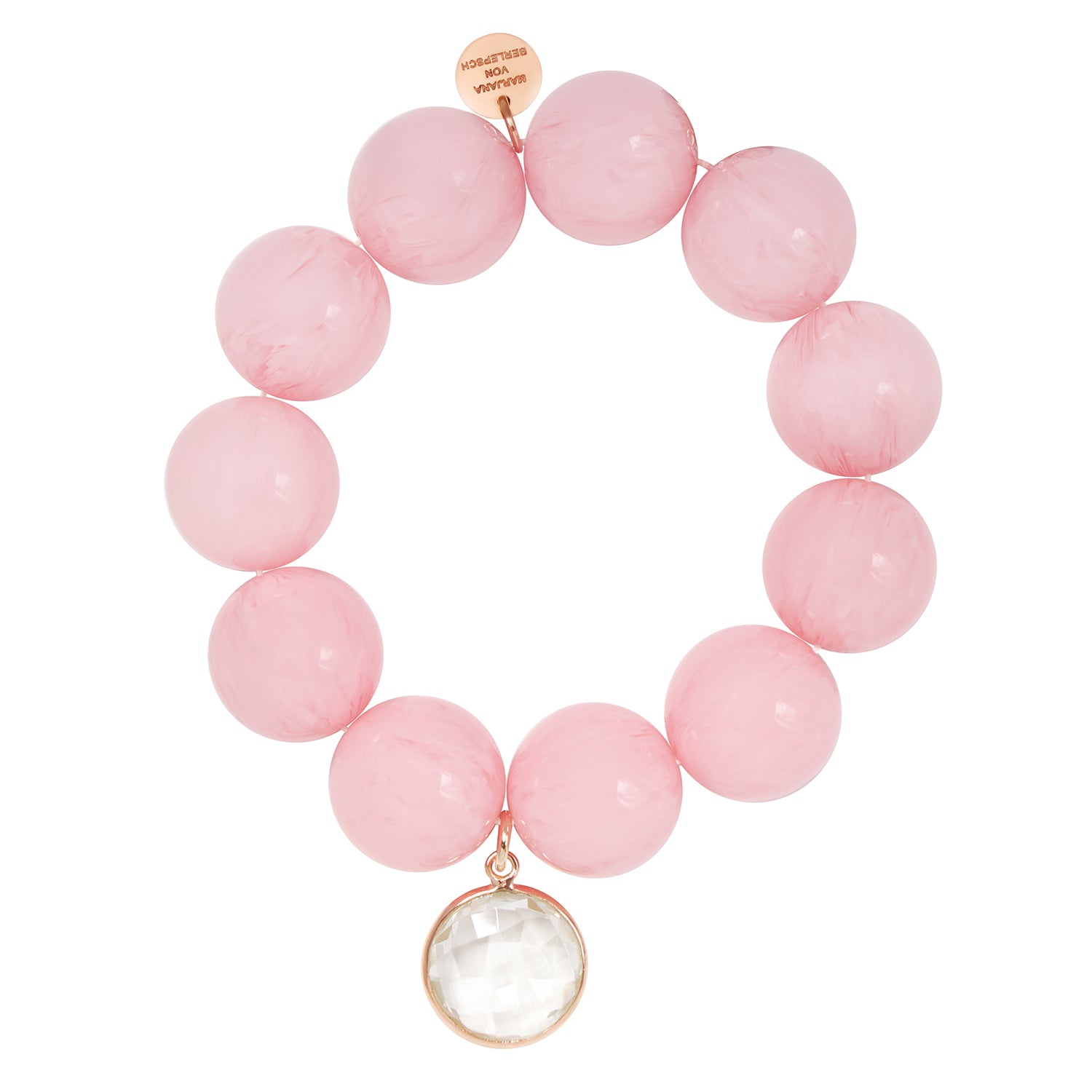 WATSON ARMBAND ROSA BERGKRISTALL