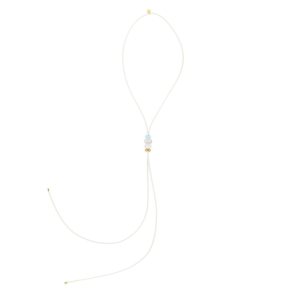 ANNY TRIO KETTE WEISS EDELSTEIN