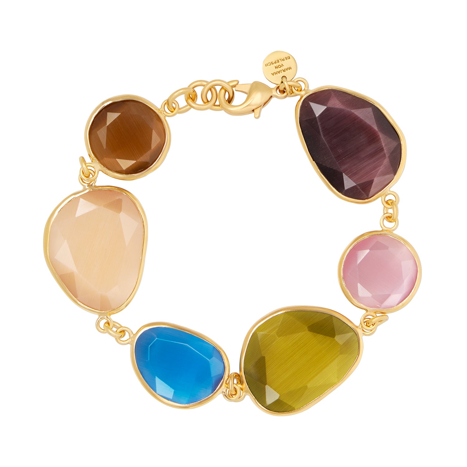 GLOSSY ARMBAND NUDE KHAKI MIX