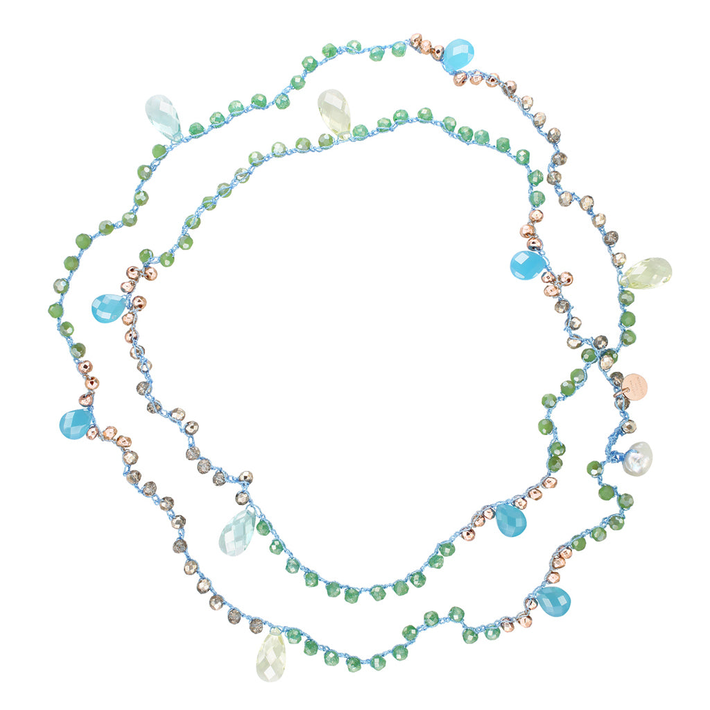 MAGIC EDELSTEIN KETTE AQUA