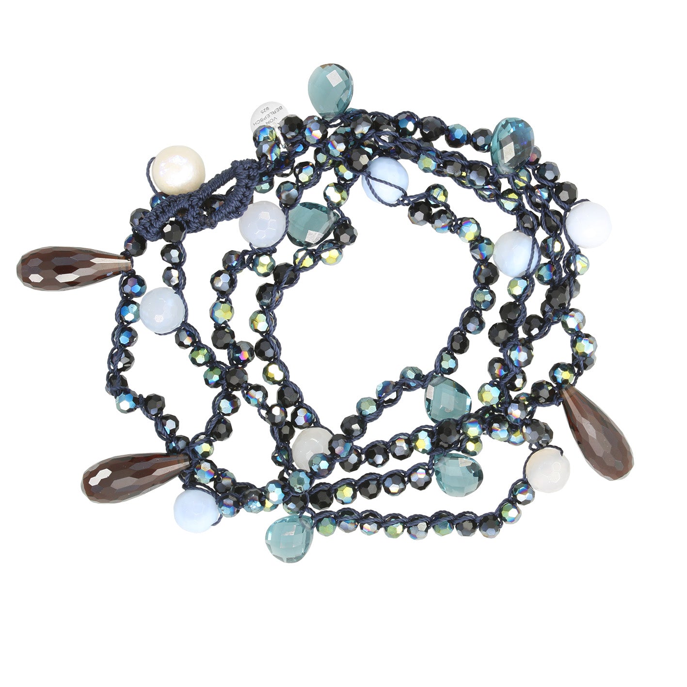 MAGIC EDELSTEIN ARMBAND DARK BLUE QUARZ MIX