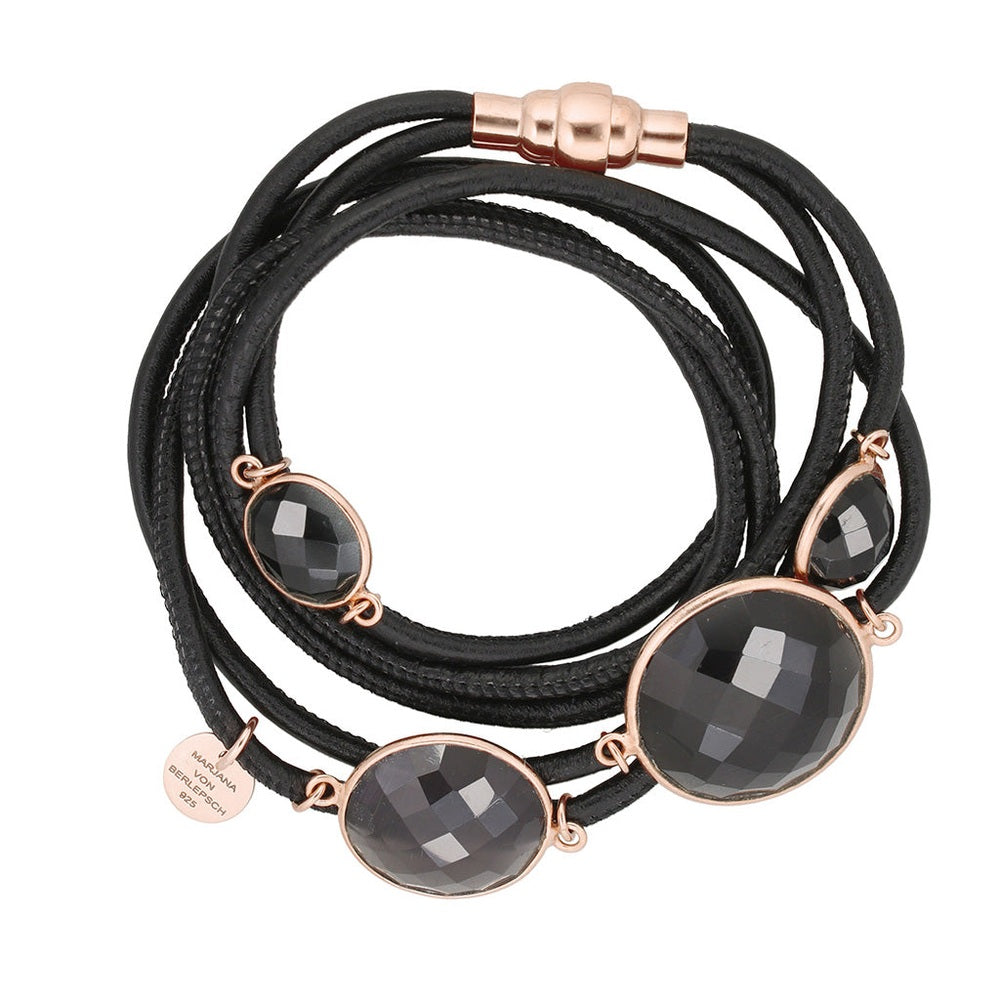 MOGUL LEDERARMBAND UNI SCHWARZ