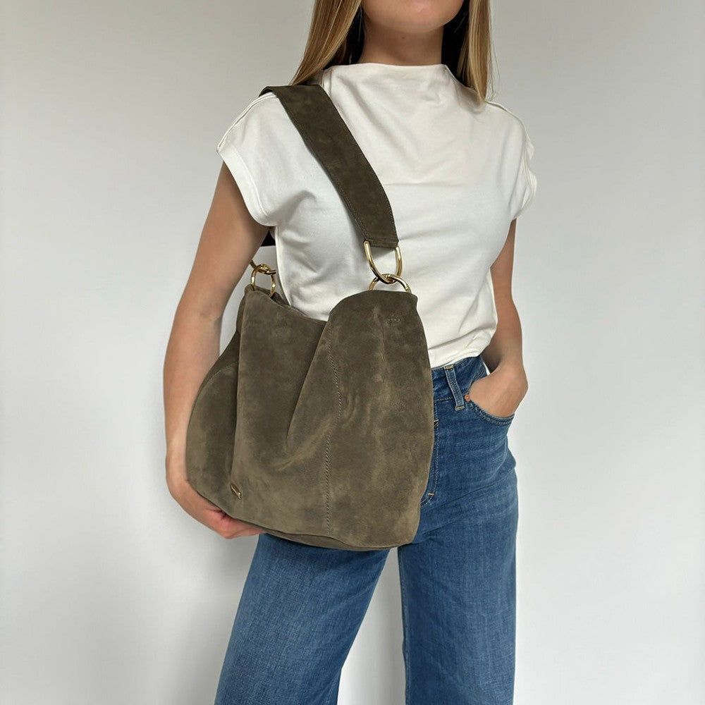 MURRAY TASCHE SUEDE KAKI