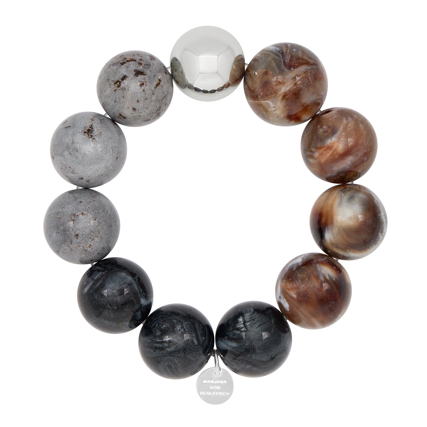 PAOLA MEDIUM ARMBAND GRAU MIX