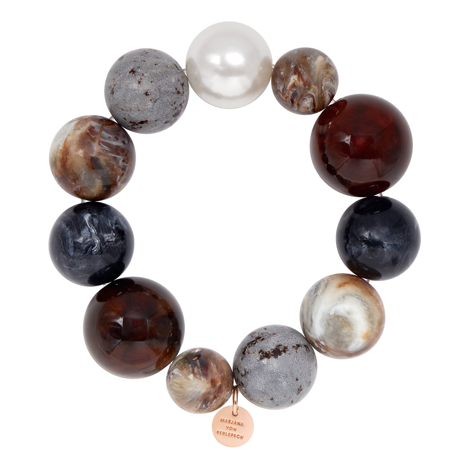 ROBERTA ARMBAND GRAU MIX