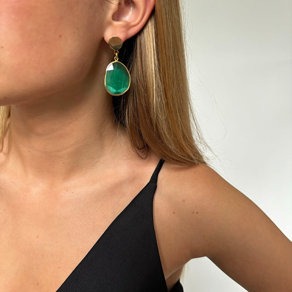 SHELLY OHRRINGE EMERALD