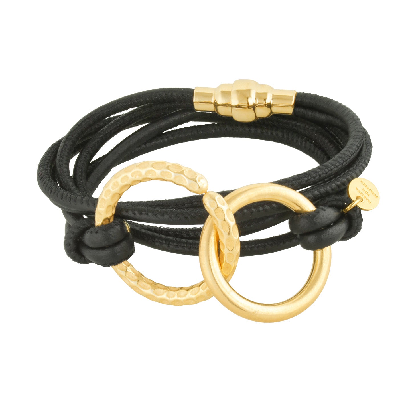 SMOKE LEDERARMBAND SCHWARZ