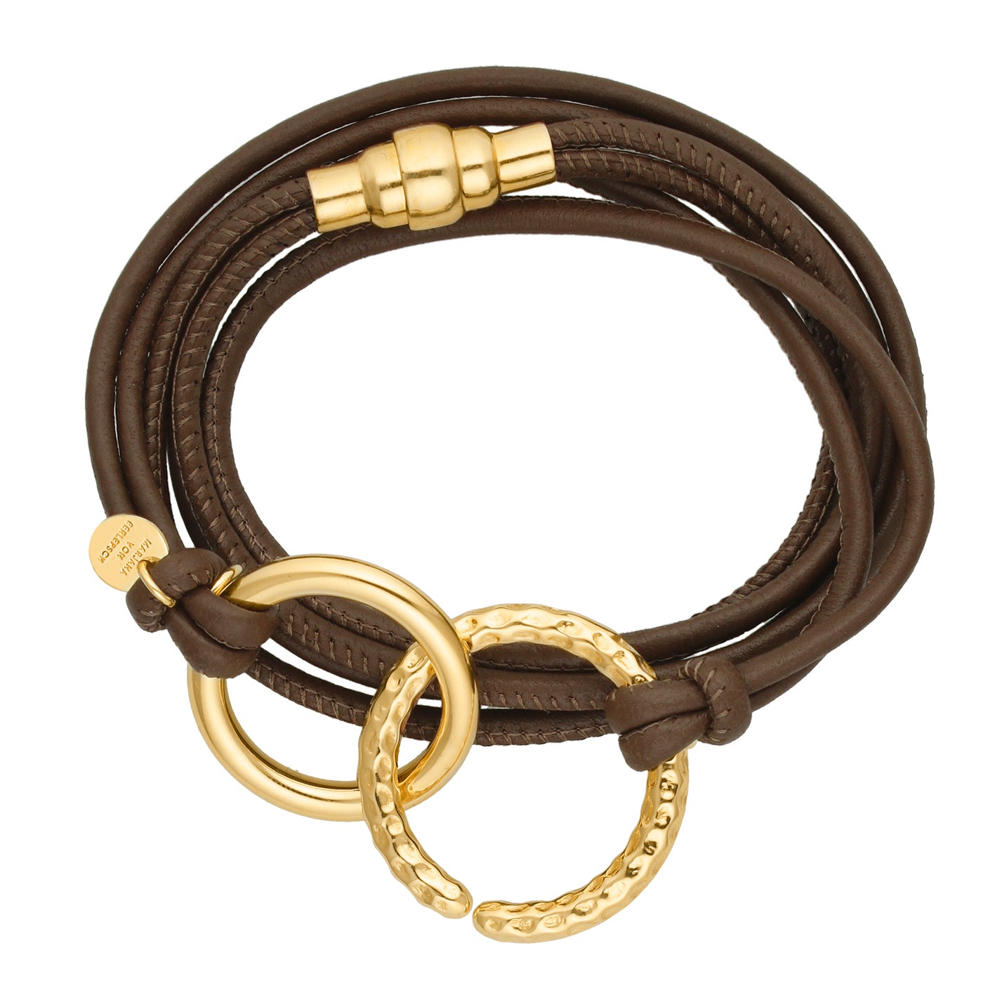 SMOKE LEDERARMBAND SCHOKO