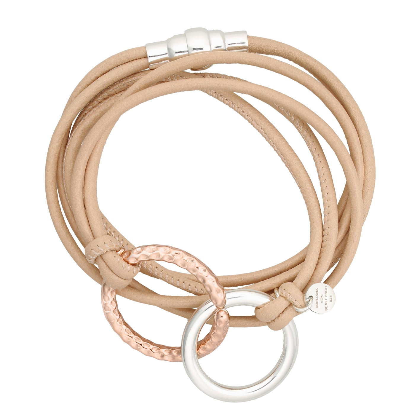 SMOKE LEDERARMBAND BICOLOUR nude