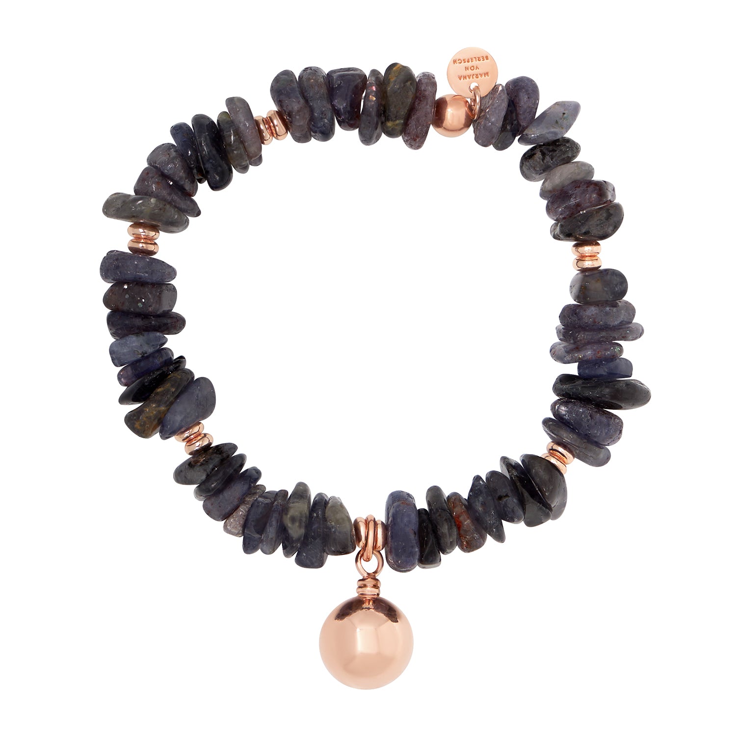 VIOLET ARMBAND ANTHRAZIT KUGEL