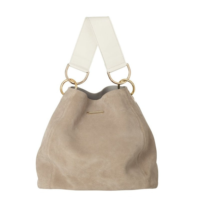 CARLY BAG TAUPE SUEDE