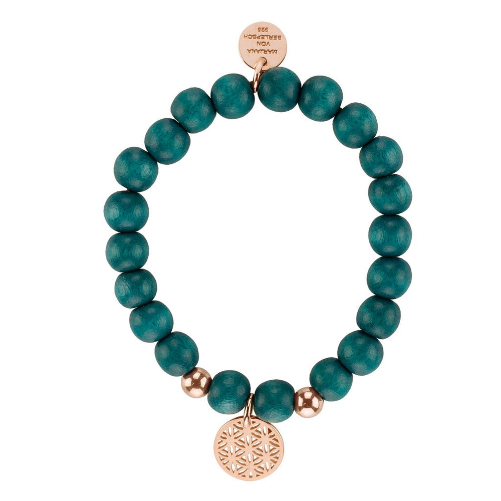 ELSA ARMBAND LEBENSBLÜTE PETROL