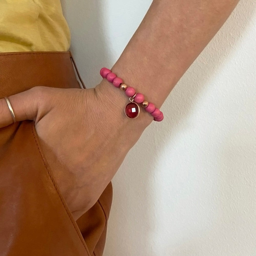 ELSA ARMBAND PINK PINKER QUARZ