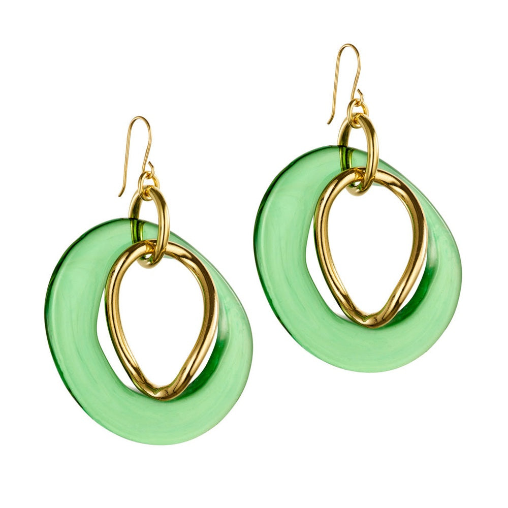 SPARKLE OHRRINGE Grün