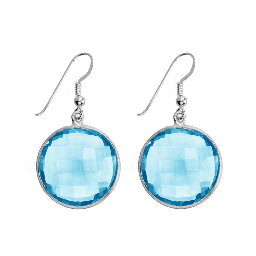 PIA OHRRINGE Blue Topaz