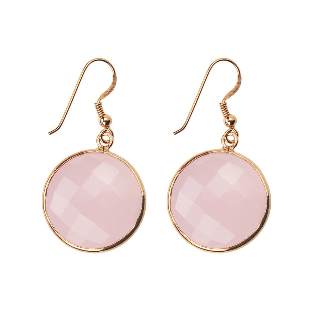 PIA OHRRINGE Rosenquarz