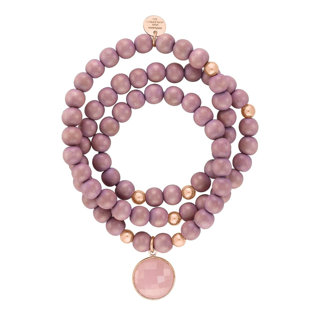 PINUS ARMBAND FLIEDER ROSENQUARZ