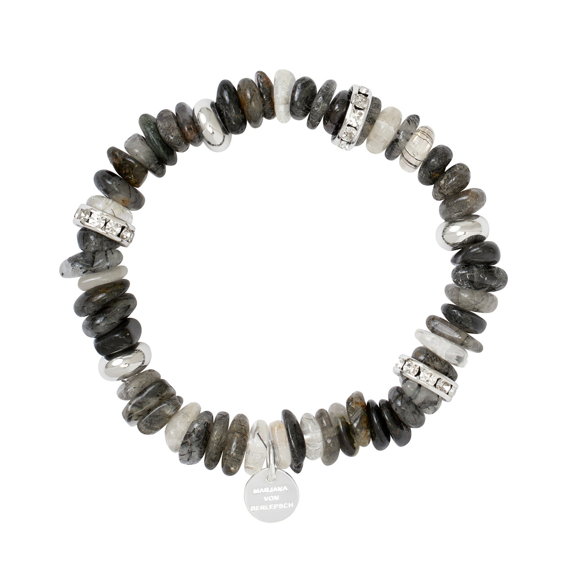 LOTTIE ARMBAND GRAU SILBER
