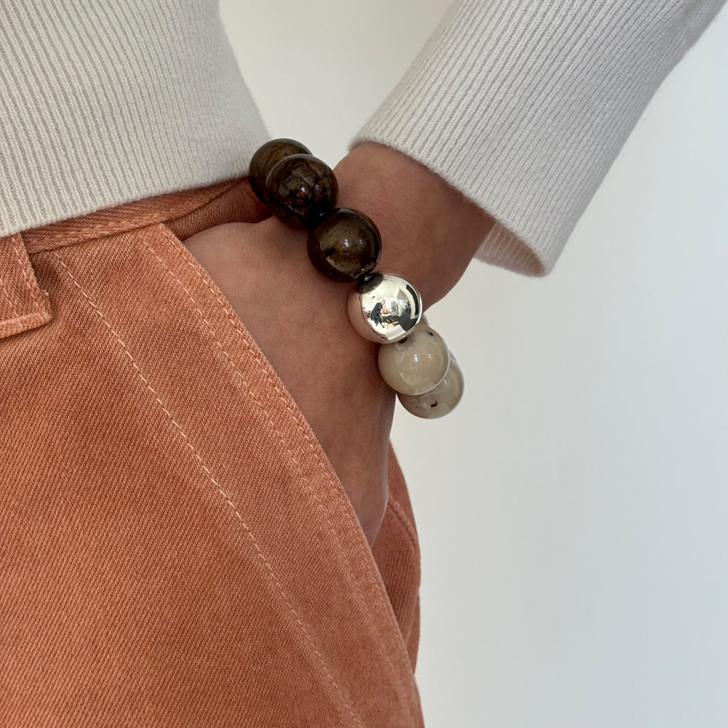 PAOLA MEDIUM ARMBAND NATUR MIX