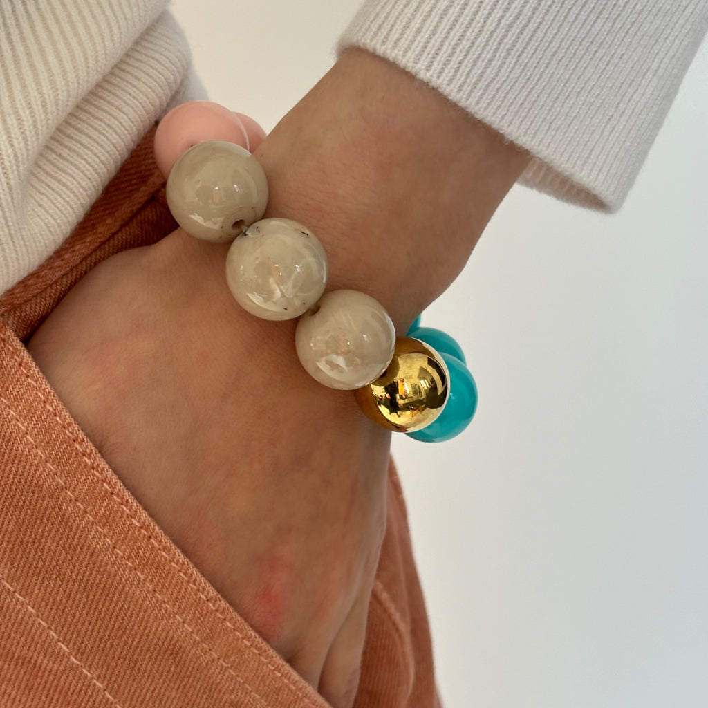 PAOLA MEDIUM ARMBAND TÜRKIS MIX