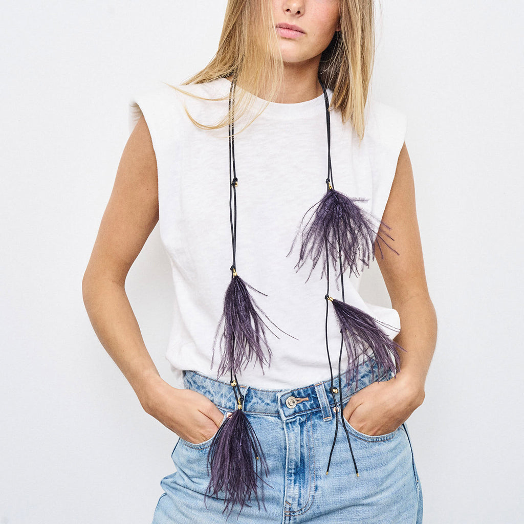 ELAINE KETTE LANG AUBERGINE