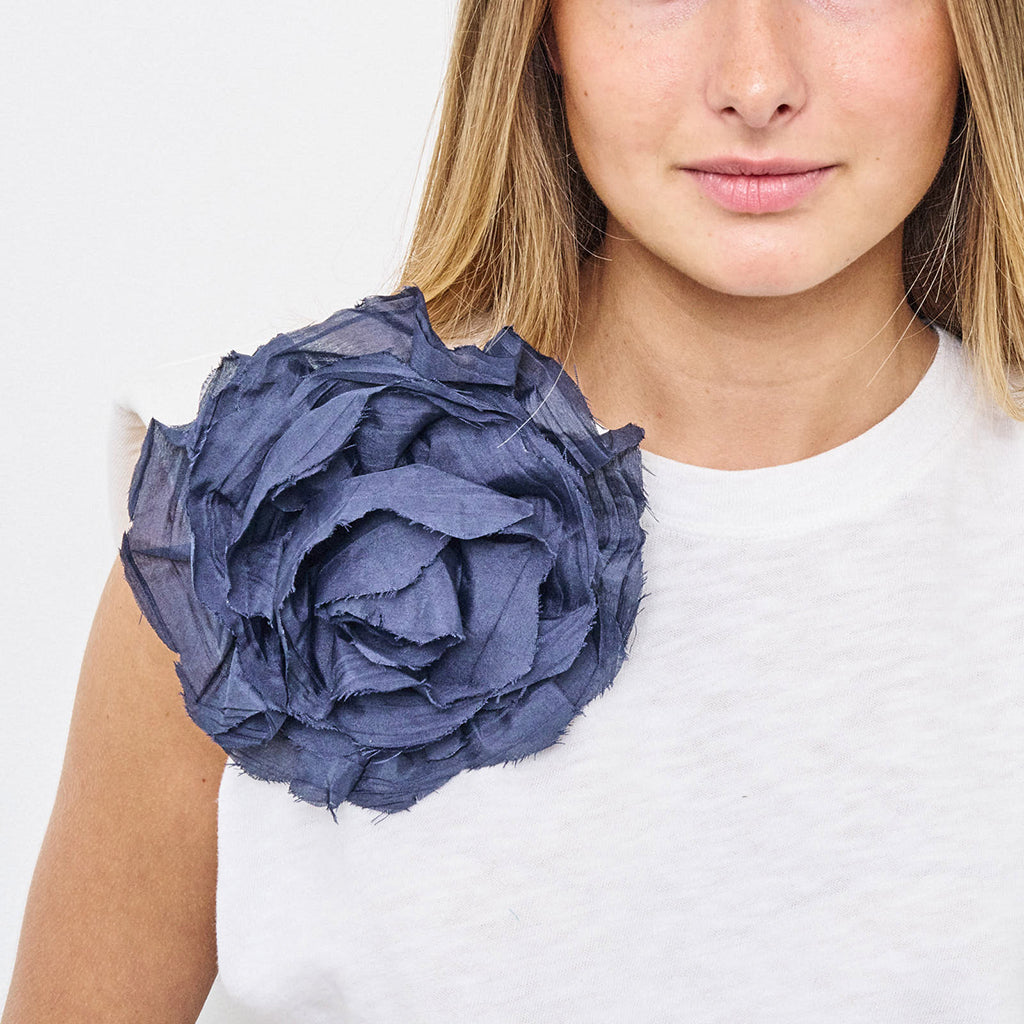 GINETTE BROSCHE NAVY