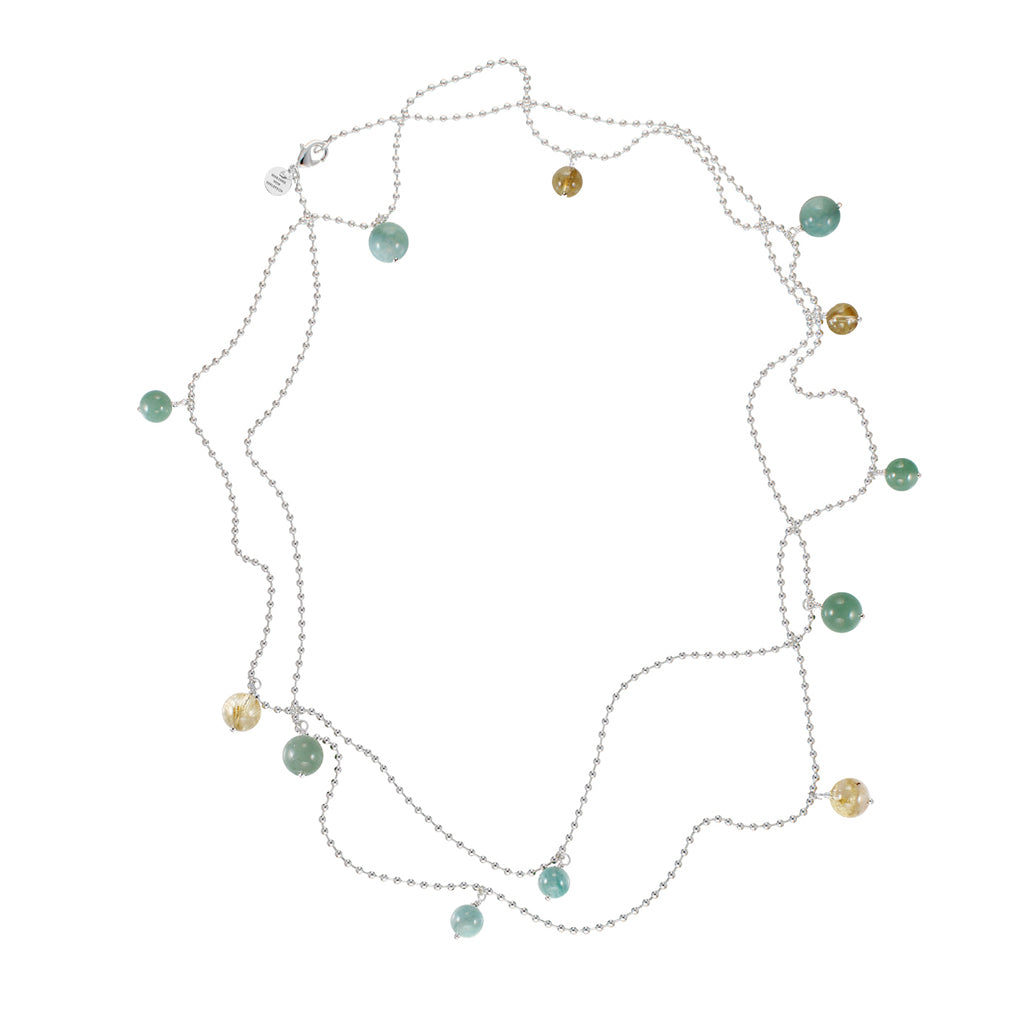 ROSY KETTE Blauer Chalzedon Mix