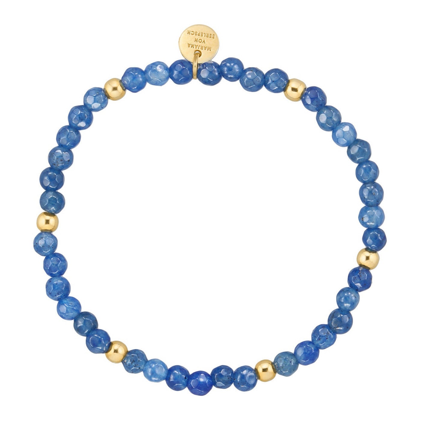 TILA ARMBAND Azurblau Gold