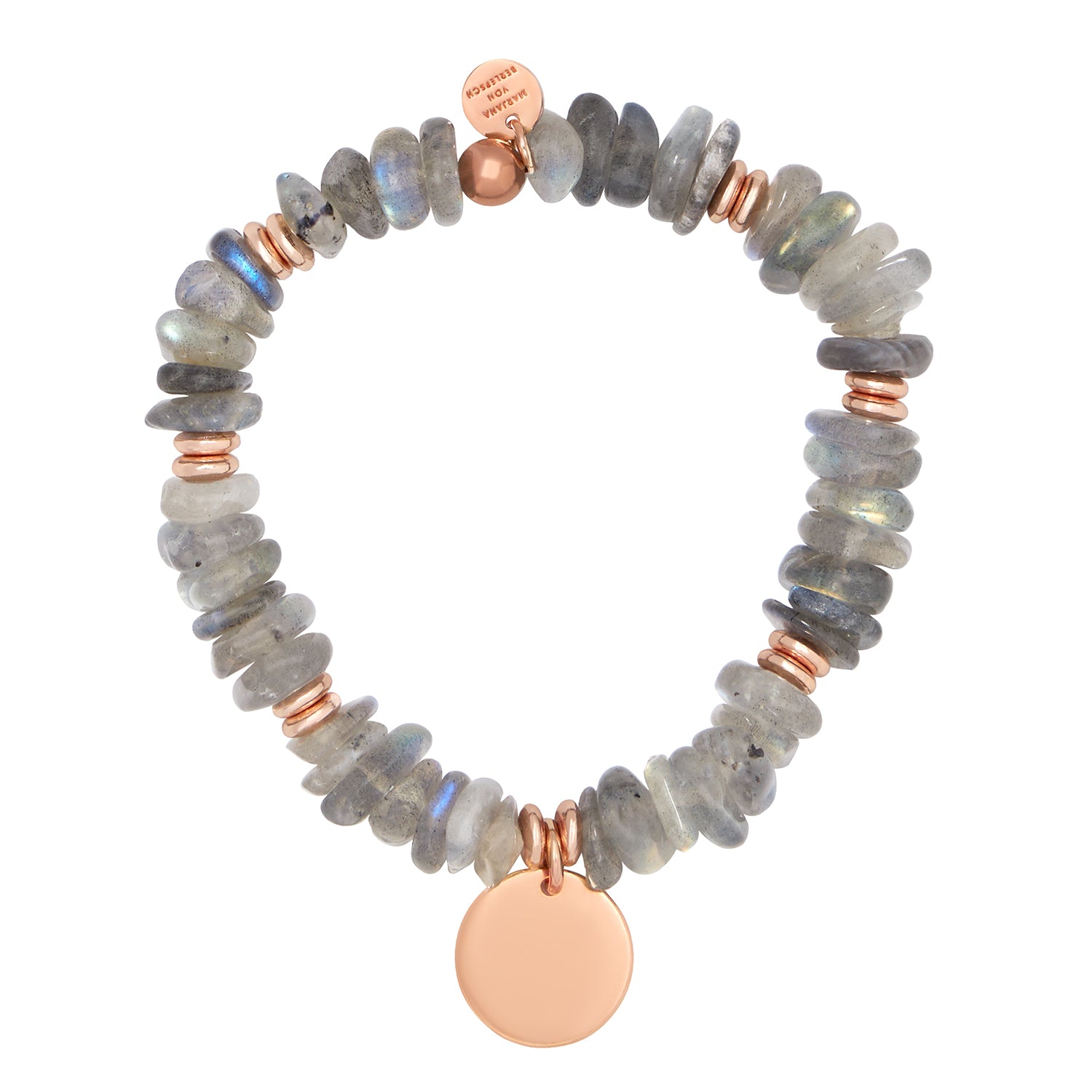 VIOLET ARMBAND LABRADORIT PLÄTTCHEN