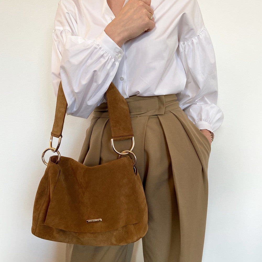 KAREN Tasche Cognac Suede PRE ORDER