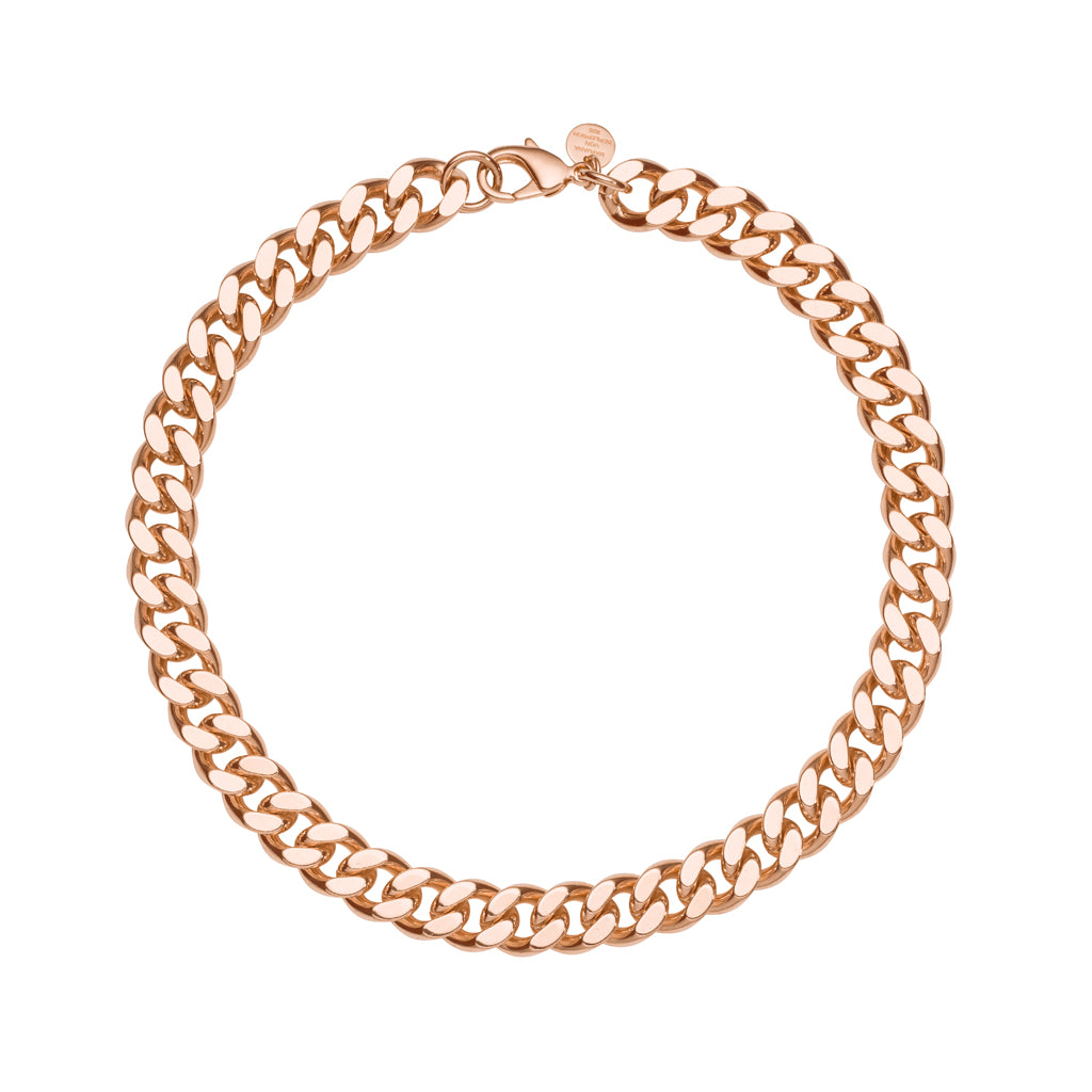 KAVA PANZERKETTE KURZ ROSÉGOLD